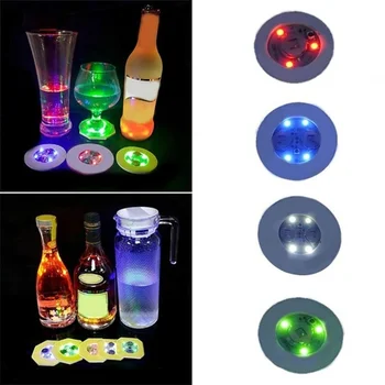 1/2/5pcs LED Bar Coaster CONDUS Autocolante Aprinde Bar Suporturi pentru Pahare Suport pentru pahare Lumini pentru Sticla de Vin