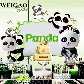 1 buc Ziua Panda Baloane Folie Partidul de Decorare Ziua de nastere Copii Bambus Panda Animale Gonflabile Balon Copil de Dus Decor Globos