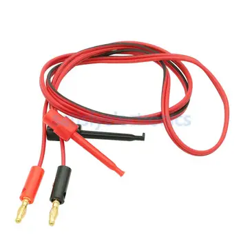 1 Pereche Mic Test Clip Cârlig la Banana Plug pentru Multimetru Testul de Plumb Cablu