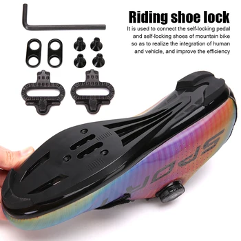 1 Set de Mountain Bike Pantofi Ghete pentru Shimano SH51 SPD MTB cu Crampoane Set Pedala de Țăruș Biciclete Pedala Clip Ciclism Pantof Accesorii pentru Biciclete