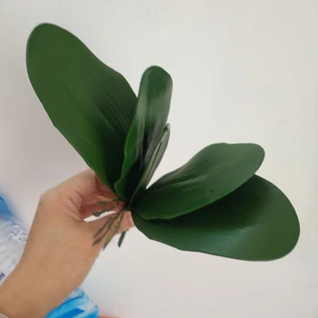 1buc-un contact real phalaenopsis frunze artificiale frunze de plante decorative, flori material auxiliar de flori decor frunze de Orhidee