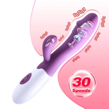30 Viteza de sex Feminin Masturbator G Spot Vibrator pentru Cupluri Vibrator Rabbit Vibrator Vaginal, Clitoridian masaj Jucarii Sexuale pentru Femei