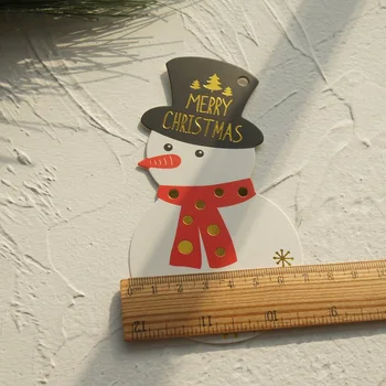 30pcs Aur, om de Zăpadă Crăciun Fericit Multi-utilizare Scrapbooking DIY Decorare Invitatie la Petrecere Card Cadou un Card de Mesaj
