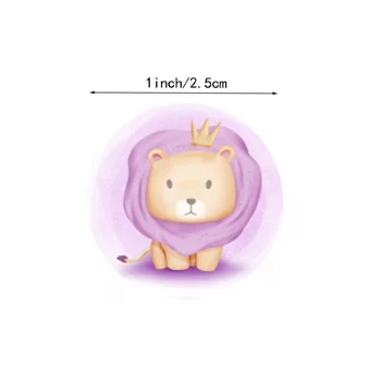 500Pcs Autocolante de Desene animate Drăguț 1 Inch de Mână-pictat Animale pentru Copii Recompensă Autocolant Cadou Decor Plic de Etanșare Papetărie Autocolant