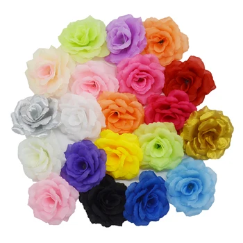 50pcs 8cm Trandafiri Artificiale de Mătase de Artă Flori pentru Nunta Casa Gradina DIY Cadou Pălărie, Pantofi Pom de Craciun Decoratiuni de Gradina