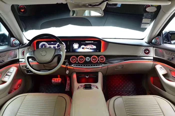 7/64-Culoare LED-uri Auto de Interior Lumina Ambientala Auto 3D Rotativ Difuzorul de Înalte Pentru Mercedes-Benz S-Class W222 Înalte Lămpi