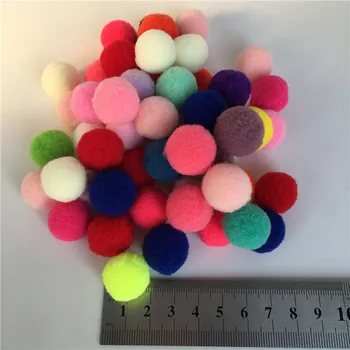 8/10/15/20/25mm Mix de Culoare Curcubeu Pompom Blană Minge de Pluș Moale Bile pentru copii de Învățare Timpurie Jucării DIY Pânză Accesorii Telefon