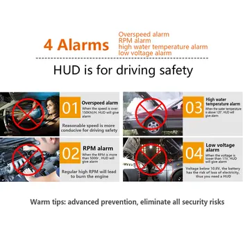 A900 HUD head-up display obd auto universal HD head-up display