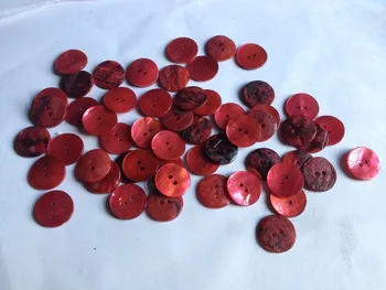 Albumul Nimic Nou 2016 Accesorii de Cusut Botones Consumabile 20mm Culoare Roșie Naturale Akoya Shell Îngroșarea Butoane Reale 50pcs
