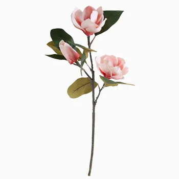 Artificiale Magnolia Ramură Fals Aranja Flori, Plante Verzi Buchet De Mireasa De Fundal Petrecere Acasă Vaza Copac Decor Elegant