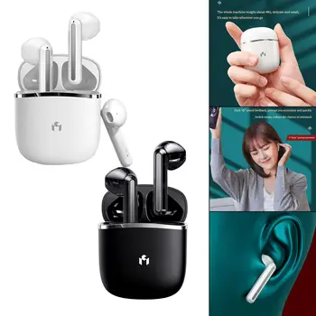 Bluetooth Căști Bas Profund de Anulare a Zgomotului Semi-in-Ear de Dimensiuni Mari Diafragma Căști pentru iOS și android Munca de Sport în aer liber