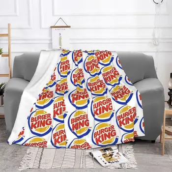 Burger King Pătură, Cuvertură De Pat Carouri Pat Capac Plajă Capac Pătură Termică Home Textile De Lux