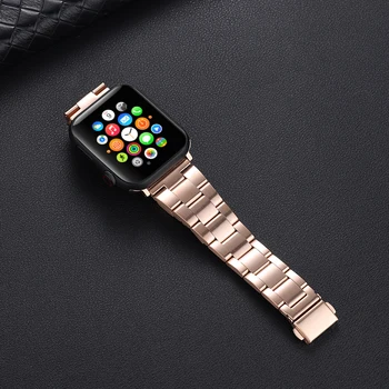 Curea de Metal Compatibil cu Apple watch 44mm 42mm 40mm 38mm Nu este nevoie de a elimina instrumente curea de metal pentru iwatch seria 7 6 5 4 3 2 SE