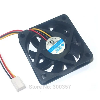 De înaltă calitate Negru 6cm 3pin12V 60mm x 15mm 6015 Brushless DC Fan PC Cooler Ventilator de Răcire