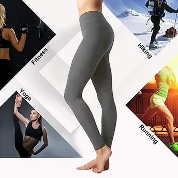Femei pe Talie Burtica Control Jambiere de Compresie de Înaltă Talie Sport Pantaloni de Yoga Antrenament Slabire Solidă Plus Dimensiune Jambiere