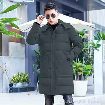 Iarna în jos jacheta barbati jacheta de lungime medie, gros de căldură și de agrement jachete pentru barbati 10XL 11xl 12xl 13xl halat alb bărbați