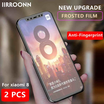 IIRROONN 2 buc/lot Mat Sticlă Călită Pentru Xiaomi Mi 8 lite SE Protectorul de Ecran Pentru xiaomi 8 6D Anti-albastru Sticla