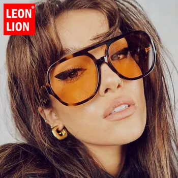LeonLion Epocă Femei ochelari de Soare 2021 Designer de Brand Oval Ochelari Femei/Bărbați Retro Ochelari de soare Femei UV400 Lentes De Sol Mujer