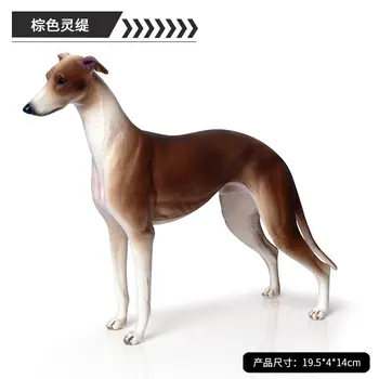 Mare Simulare Solid de Animale Sălbatice Câinele Model Gree Câine Ogar Caine de Vanatoare, caine de Companie, Copiii Cognitive Jucarii si Cadouri