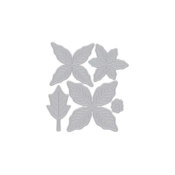 Moare de tăiere Frumoase Flori Cu Stamine Frunze Pentru a Decora Pentru DIY Scrapbooking Relief Album Cărți de Hârtie Moare 2021 Noi