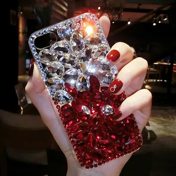 Moda de lux DIY se Amestecă Culorile Pline de Bling Cristal de Diamant Caz Acoperire Pentru Iphone 11 Pro Max XS Max XR X 8 7 6 6S Plus