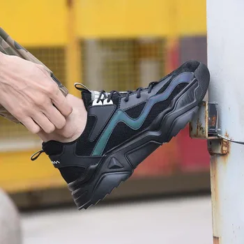 Noua expoziție de Siguranță Pantofi Femei Steel Toe Pantofi pentru Bărbați de Muncă Adidași Puncție Dovada Ușor Indestructibil Bocanci Unisex