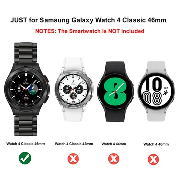 Nu Decalaj Trupa de Titan pentru Samsung Galaxy Watch 4 Classic 46mm Watchband de Titan, Curea din Metal Solid Clip de Înlocuire Brățară