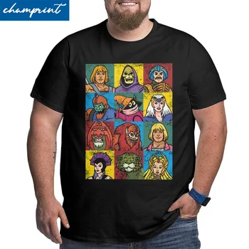 Oamenii lui He-Man Și Prietenii Tricou Stăpânii Universului Haine Retro Vintage Big Tall Tee Cămașă Plus Dimensiune 5XL 6XL T-Shirt
