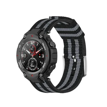 Panza de Nailon Watchband pentru Huami Amazfit T-Rex A1918 / T Rex Pro Smart watch Sport curea de mână pentru Amazfit T-Rex Pro brățară