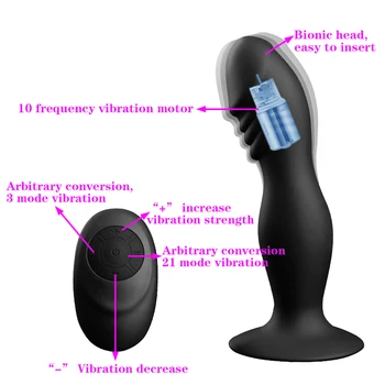 Penis artificial Vibratoare Jucarii Sexuale Pentru Femei, Prostata pentru Masaj G-spot Stimulator 10 Viteze de la Distanță de Control de Încărcare USB Anal Vibrator pentru Bărbați