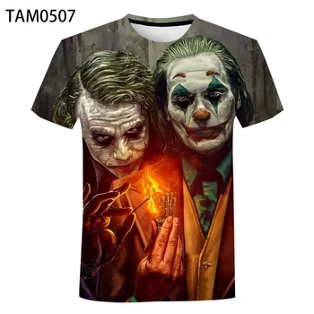 Stil European Joker Vara 3D digitale de imprimare T-Shirt Casual Barbati O-gât Poliester Maneca Scurta Moda Cool t-shirt