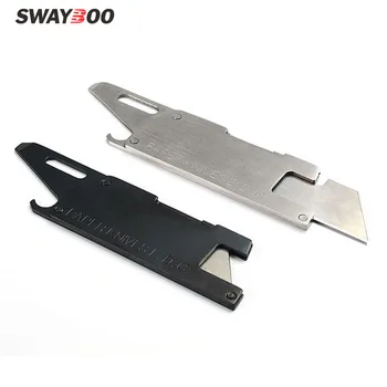 Swayboo Alunecare, lama 4 in 1 multi-funcție Scrisoare de hârtie cutter cuțit de utilitate portabil cuțit EDC instrument cu deschidere