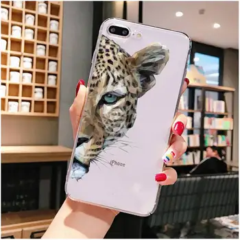 Trei-dimensional de animale drăguț tigru, vulpe, lup Telefon Caz Pentru iPhone X XS MAX 6 6s 7 7plus 8 8Plus 5 5S SE 2020 XR 11 11pro max