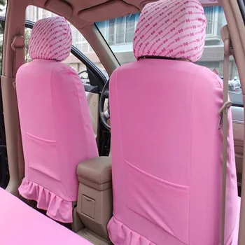 Universal pisica roz Scaun auto set de Acoperire desene animate tampoane Auto Interioare auto Accesorii auto Styling pentru Patru anotimpuri-10buc