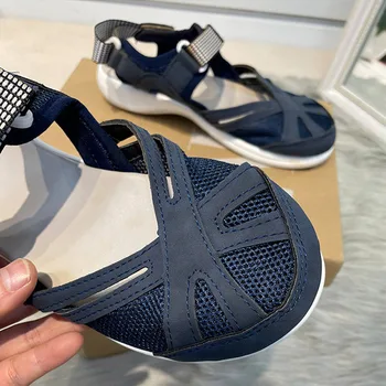 Vara 2022 Femei Sandale Pantofi Pene Cârlig Bucla Curea Glezna Doamnelor Adidasi Casual Gladiator Femeie Încălțăminte De Vulcanizat, Pantofi