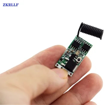 ZKRLLF 433mhz DC 3.6 V 5V 12V 24V 1CH Mini Releu Wireless RF Control de la Distanță Comutator Lampă cu LED-uri Controler Micro Receptor Transmițător